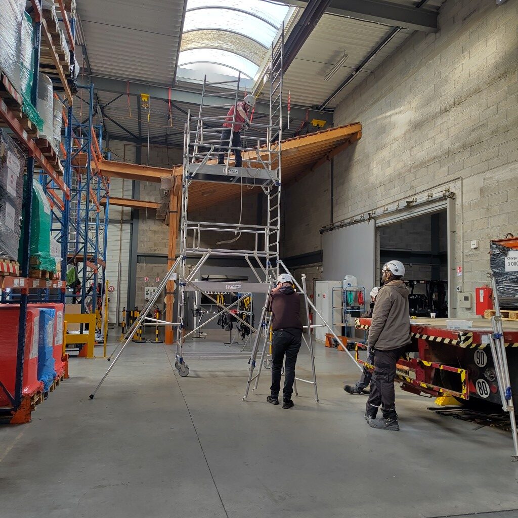 Echafaudage roulant en alu EN1004 MDS pour formations Camira