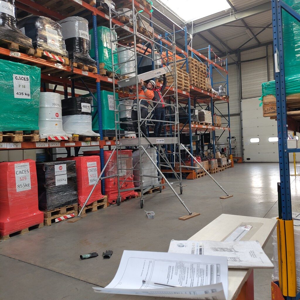 Echafaudage roulant en acier EN1004 MDS pour formations Camira