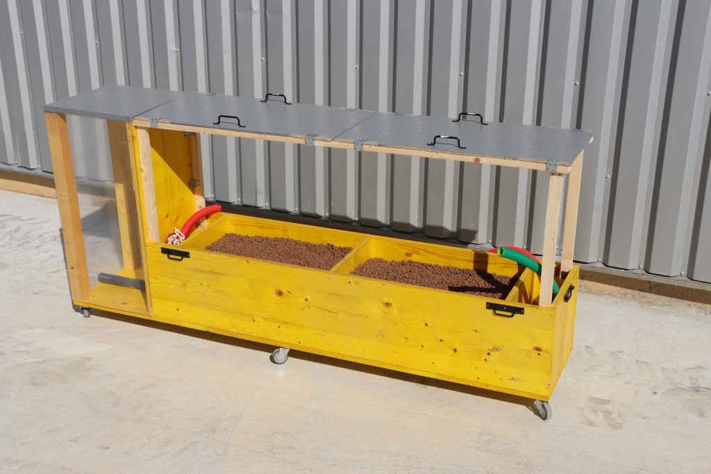 Banc de formation aux habilitations électrique BF / HF pour opérateur et chef de chantier dans le cadre de travaux en tranchée