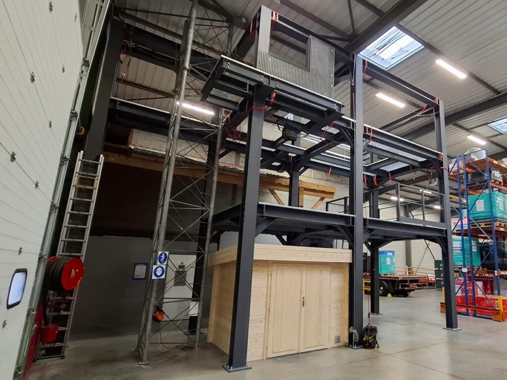 Vue d'ensemble de la structure en hauteur chez Camira