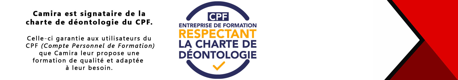 Charte de déontologie CPF