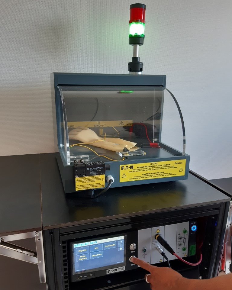 Réaliser d'essai sur banc d'essai lors d'une formation habilitation électrique